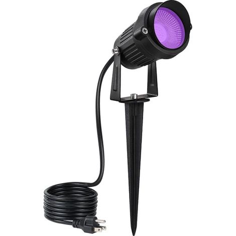 Projecteur LED étanche à lumière noire 15W IP65 pour extérieur, idéal pour Halloween et les soirées fluo. (1/5)