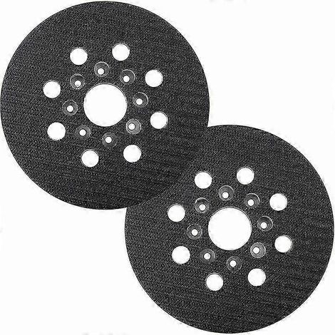 Plateau de ponçage de rechange à huit trous, installation facile pour Bosch PEX 220 A, GEX 125-1 AE, Skil 7402/7490 (2 pièces) (1/5)