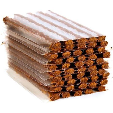 50 Pcs Tubeless Pneu Réparation Bande Cordes Kit Plug Outil En Caoutchouc Récupération Rapide Pneu Roue Colle Voiture Moto Automobile Voyage (1/5)