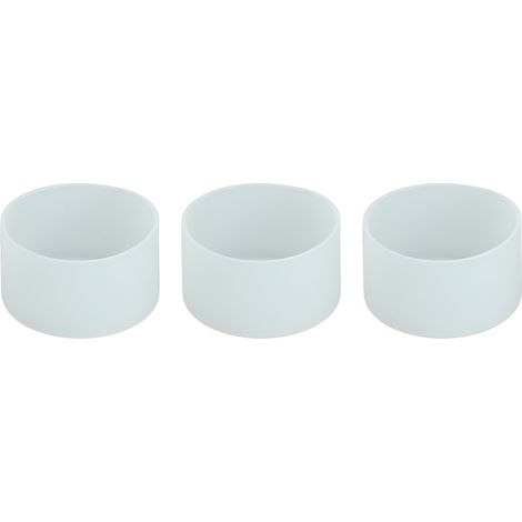 3 Pièces Protège-Bouteille en Silicone Anti-Dérapant Résistant à la Chaleur, Couvercle Transparent pour Fond de Gourde (1/5)