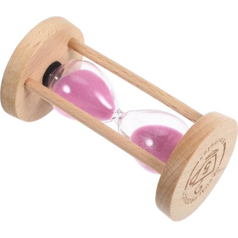 Minuteur Sablier en Bois et Verre pour Décoration Intérieure et (1/5)