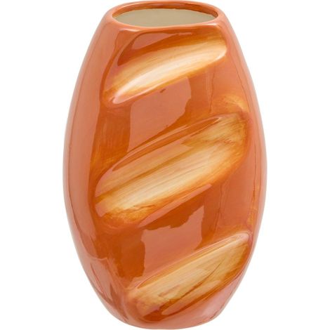 Jarrón cilíndrico de cerámica «Fra H. 19,5 cm», marrón - Atmosphera créateur d'intérieur (1/2)
