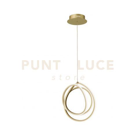 SOSPENSIONE GOLDEN LED 3000K 1349LM 50W D.31CM COLORE ORO DIMMERABILE