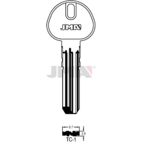 (10 u.) LLAVE EN BRUTO LATON SEGUR