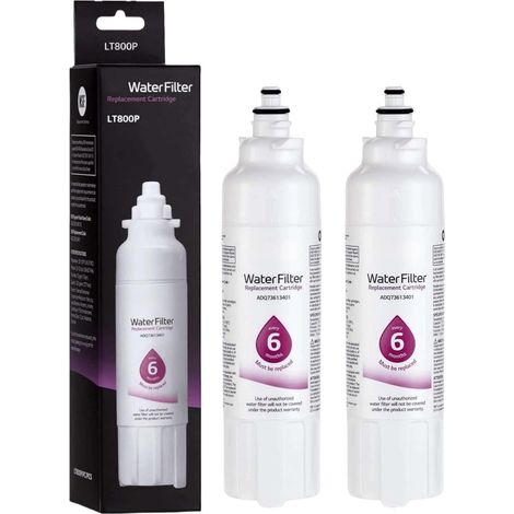 2pcs Filtre À Eau pour Réfrigérateur LT800P, Remplacement pour ADQ73613401 ADQ73613408 ADQ75795104 (1/4)