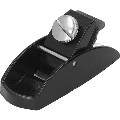 Mini-Hobelmaschine aus Kohlenstoffstahl, einstellbare Schnitttiefe, Schneide, europäisches Design, Holzbearbeitung, Handhobelmaschine, schwarz S (1/5)