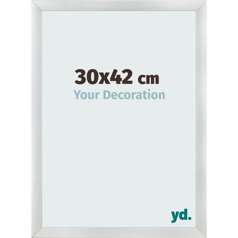 yd. - Cadre photo 30x42 - Argent Mat - MDF - Pisa (1/5)
