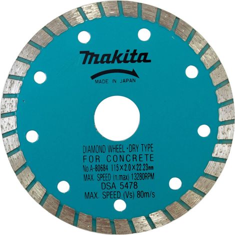 Nom Makita Disque diamant 115 mm Bol - A-80684 (1/2)
