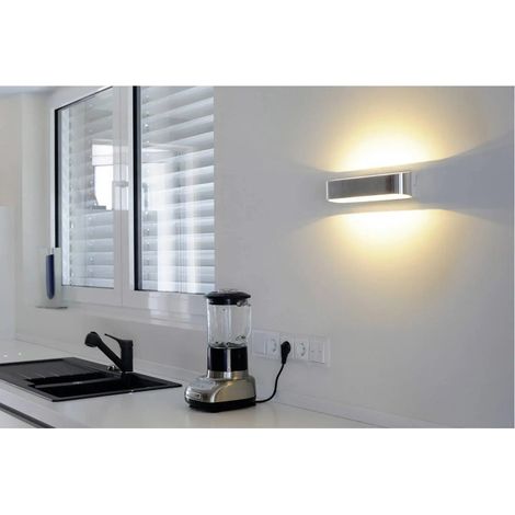 [NEUWERTIG] B-Ware Slv Led Wandleuchte Wandlampe Licht Asso 300 5 W Aluminium Weiß Warmweiß 3000 K