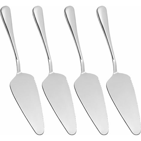 Tortenheber aus Edelstahl – 4er-Set – Edelstahl – Präzise und langlebig – Für Kuchen und Pizza – 23 cm (1/5)