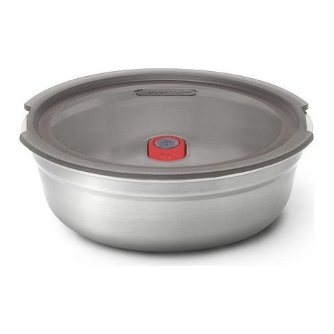 Portapranzo/contenitore rotondo in acciaio S 650 ml. / nero+blum (1/5)