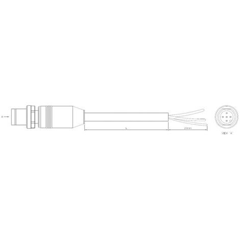 Câble de raccordement pour capteurs/actionneurs M8 mâle droit, extrémités ouvertes Pôle: 3 TE Connectivity 2273000-3 1 pc(s) W774321 (1/3)