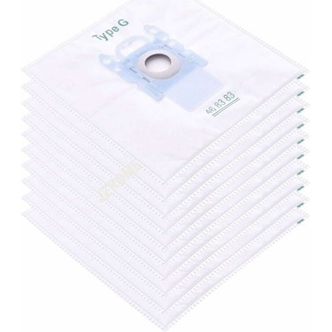 lot de 10 Filtre à manches pour sacs à poussière pour Bosch Type G/MegaFilt Super Tex BBZ41FG 468383,VBBS600V00,6000...6999,32A2,42A04