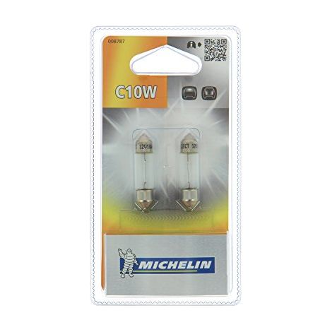 SET 2 LAMPADINE AUTO C10W 12V MICHELIN (1/3)