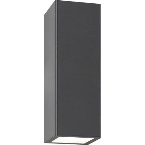 Luminaire extérieur LCD Down acier inoxydable anthracite L 8 cm GU10 IP44 réf. 015 (1/2)