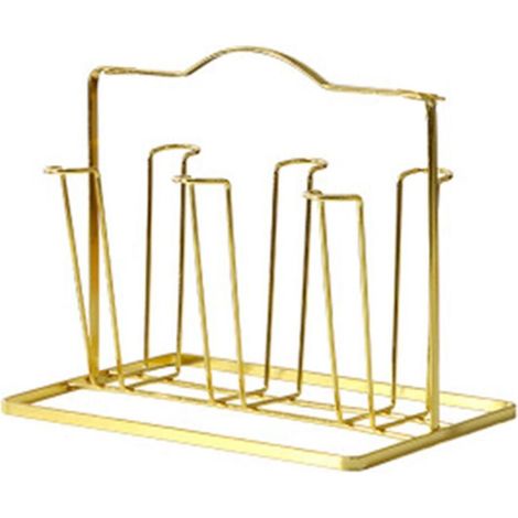 Porte-gobelet doré, étagère d'égouttage inversée, égouttoir à verres-AquaForge (1/5)
