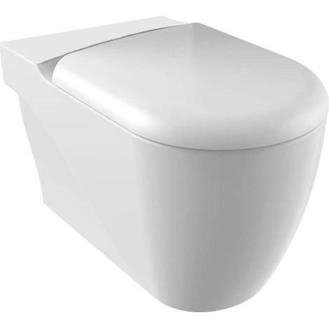 GRANDE Poêle murale Blanc, Siphon en S/Siphon en P, 42x73cm, blanc