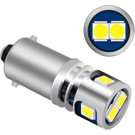 Deux ampoules LED BA9S 53 T4W, 12V, 5 perles LED, puce 3030, lumière blanche 6000K, adaptées aux lampes de lecture de voiture, aux feux de position latéraux, aux clignotants, aux feux arrière et aux f (1/3)