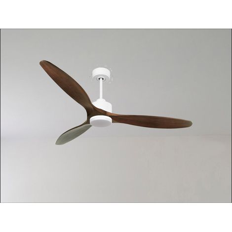 Modulo Slim Ring - Super destratificateur et ventilateur DC 132 cm blanc pales bois blanc idéal 26 à 40 m² (1/5)
