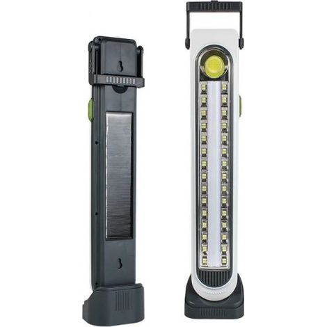 TORCIA PORTATILE LAMPADA DI EMERGENZA RICARICABILE USB SOLARE 30 LED SOLARE
