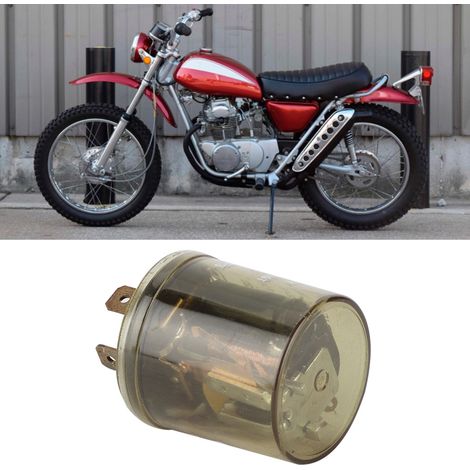 12V Motorrad-Blinker mit 2 Pins, elektronisches Halogen-Blinkerrelais für Motorräder (1/5)