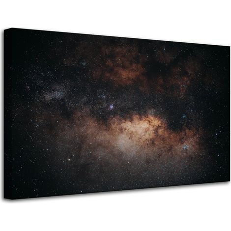 Leinwanddruck Weltraumgalaxie Sterne 80x50 cm