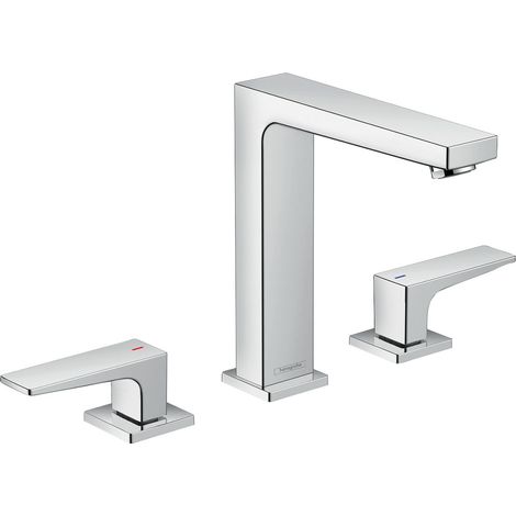 hansgrohe Metropol 3-Loch Waschtischarmatur 160, Hebelgriffe, (1/5)
