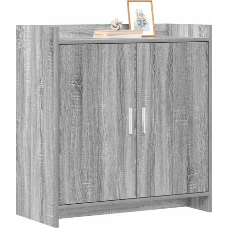 Credenza Madia Buffet Sonoma grigio 72 x 36 x 80 cm Legno ingegnerizzato CDS94468 (1/5)