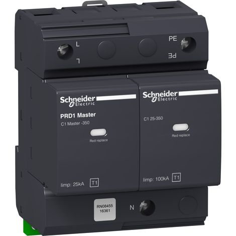 SPD PRD1 Master 1P+N 25kA riport. estraibile Tipo 1 - 16361