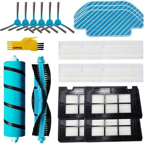Kit d'accessoires de rechange pour Cecotec Conga 7090 IA 6090 Ultra 6490 5490 5090 Robot aspirateur 21 paquets de brosse principale, filtre, brosse latérale et chiffon de nettoyage (1/5)