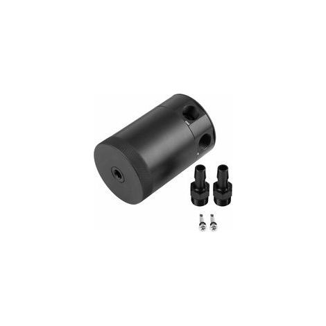 Réservoir d'huile, réservoir d'huile universel deux trous en aluminium de capture de réservoir d'huile moteur peut respirer break réservoir kit (1/5)