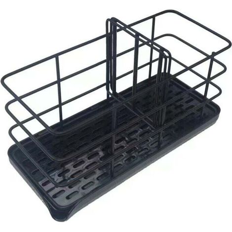 Schwammhalter aus Edelstahl 304, multifunktionale Küchenspüle, Spülbeckenmanager, Geschirrspülbecken, Seifenschale, verstellbare Hängeplatte (1/3)