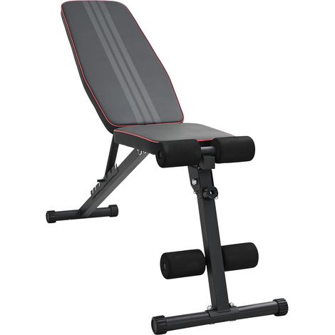 Hantelbank Schwarz 131 x 41 x 110 cm Pulverbeschichteter Stahl vidaXL (1/5)
