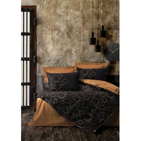 Set di copripiumino Nero 220 x 240 cm (1/5)