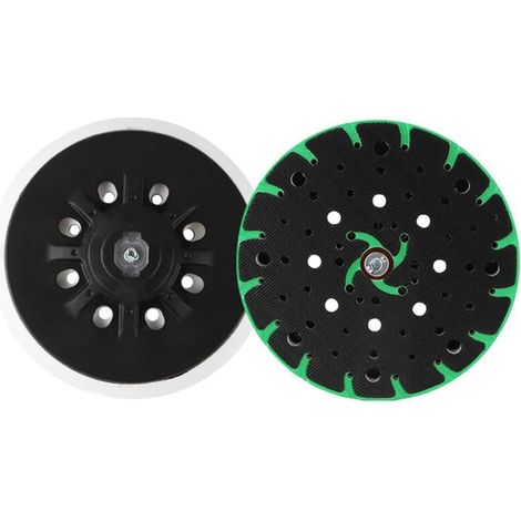 Create idea Patin de Ponçage 150mm pour Ponçage Sans Poussière M8 Filetage de Connexion Crochet Boucle Patin de Support Compatible avec Bosch Ponceuse Orbitale Compatible avec Festool ETS 150 (1/5)