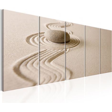 Tableau Imprimé "Zen : Sand & Stone" 90x225cm (1/2)