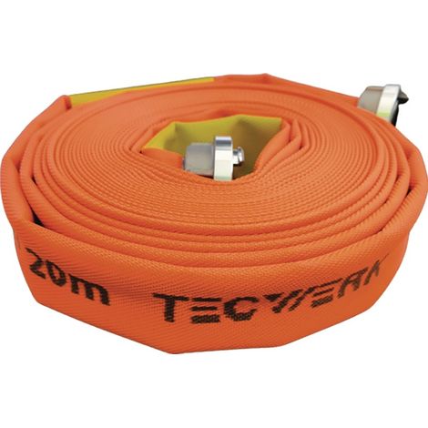 TECWERK Bau-/Industrieschlauch ID 52mm L.20m leuchtorange Rl.TECWERK