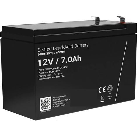 Batteria da 12V 7,0Ah - per l'Auto Elettrica per Bambini
