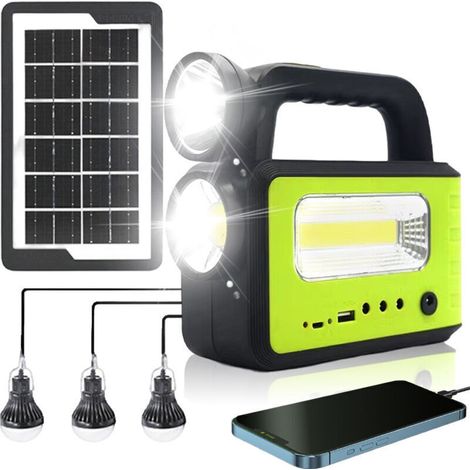 Flashlight and reading light, headphone jack, SOS alarm. For survival, hurricanes, home.