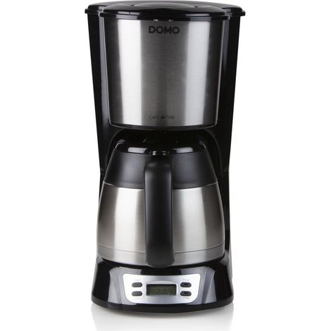 Cafetière DOMO DO709K avec caramel thermique - 1 L - Minuteur - Acier inoxydable (1/5)