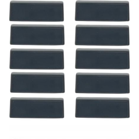 Ensemble de 10 cache-trous d'évacuation d'eau pour fenêtres, couleur anthracite (1/4)