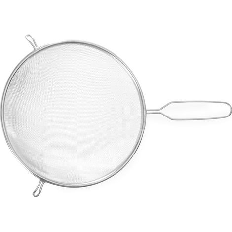 Passoire tamis - 1 pièce - Acier étamé - Manche filiforme - Cuisine professionnelle - Ø230x400 mm (1/2)