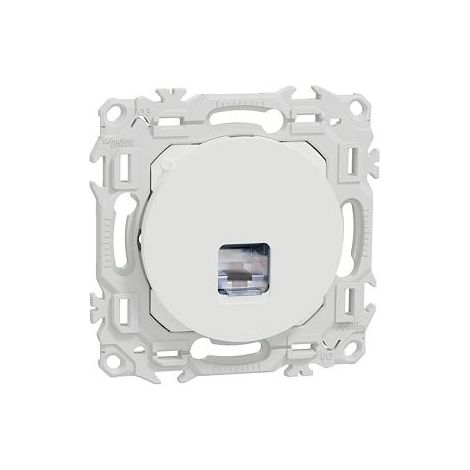 Satz mit 108 Odace RJ45 Cat6 STP-Anschlüssen, von Grade 2TV mindestens bis Grade 3TV - Kreideweiß - SCHNEIDER - S920476P (1/2)