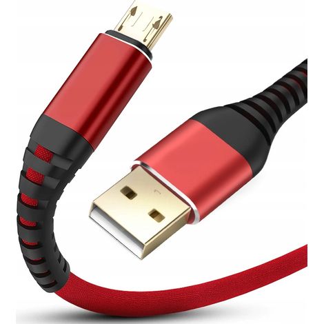 Verstärktes Micro-USB-Schnellladekabel, lang, 2 m, Koanni