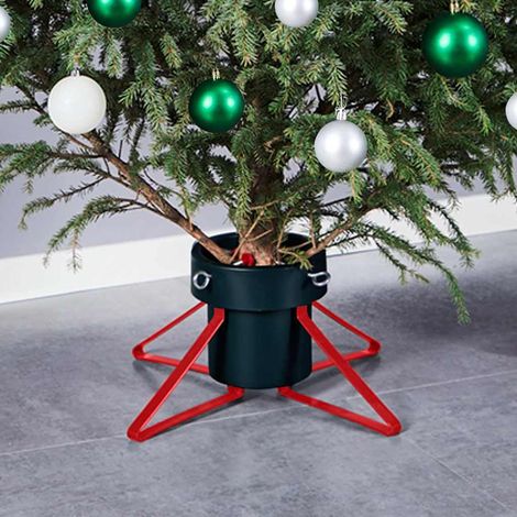 331310 vidaXL Christmas Tree Stand Green and Red 46x46x19 cm (1/5)
