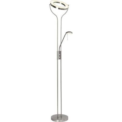 BRILLIANT lampe Demian LED bras de lecture surligneur fer / chrome 1x SMD LED 18W intégré, 1600lm, 3000K Projecteurs et bras de lecture réglables via variateur rotatif Longueur de la ligne (1/3)