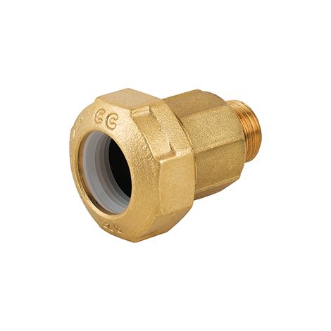 Raccordo maschio ridotto in ottone per tubo pe 3/4 x 32CAVAL