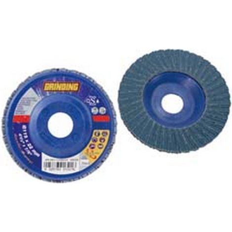 10PZ DISCHI LAMELLARI DA SGROSSO ALLO ZIRCONIO - ø mm.115 foro 22,2 grana 120