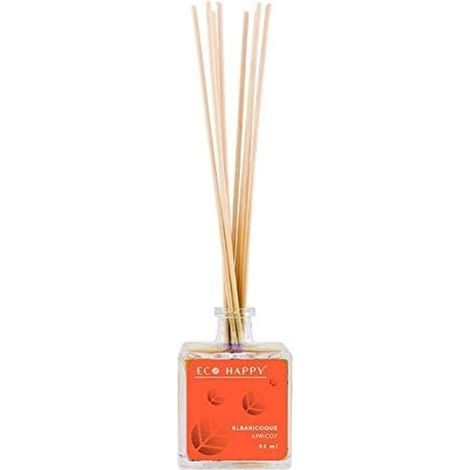 BigBuy S0584071 Bastoncini profumati Mikado Albicocca Eco Happy, 95 Millilitri