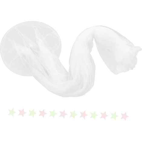 Moustiquaire décorative Happyyami pour lit avec étoiles, pliable (1/5)